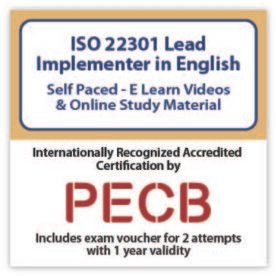 PECB ISO 22301 Lead Implementer eLearning English - 2 PECB Exam Attempts Included
