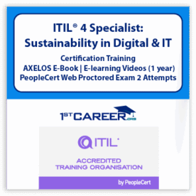 ITIL4 Specialist: Sustainability in Digital & IT eLearning