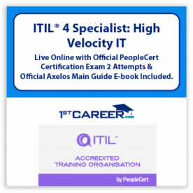 ITIL® 4 Specialist High-velocity IT (HVIT) Live Online