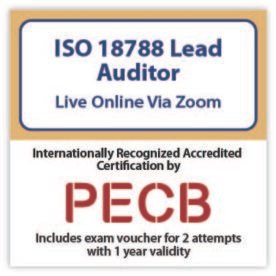 ISO 18788 Lead Auditor – Live Online – English – 2 Exam Attempts Included