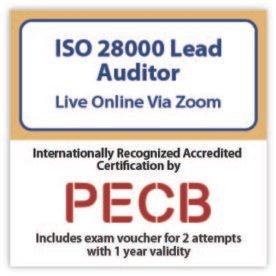 ISO 28000 Lead Auditor - Live Online – English – 2 Exam Attempts Included