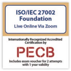 ISO/IEC 27002 Foundation – Live Online – English – 2 Exam Attempts Included