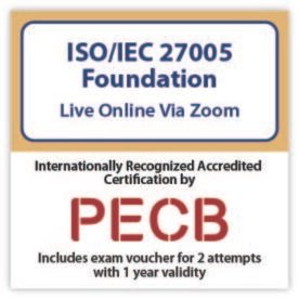 ISO/IEC 27005 Foundation – Live Online – English – 2 Exam Attempts Included