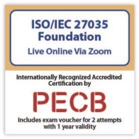 ISO/IEC 27035 Foundation – Live Online – English – 2 Exam Attempts Included