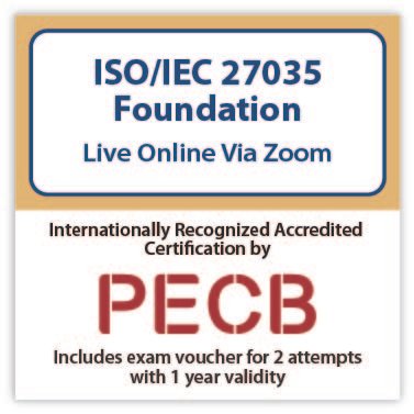 ISO/IEC 27035 Foundation – Live Online – English – 2 Exam Attempts Included