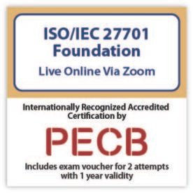 ISO/IEC 27701:2025 Foundation – Live Online – English – 2 Exam Attempts Included