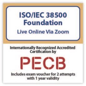 ISO/IEC 38500 Foundation – Live Online – English – 2 Exam Attempts Included