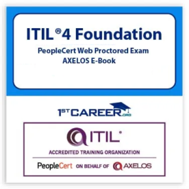 ITIL® 4 Foundation Discounted Official PeopleCert Certification Exam with Official Axelos Main Guide E-book Included. Exam code: ITIL4FND-Ex