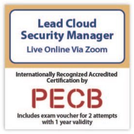 Lead Cloud Security Manager – Live Online – English – 2 Exam Attempts Included