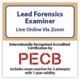 Lead Forensics Examiner – Live Online – English – 2 Exam Attempts Included