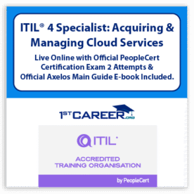 ITIL®4 Specialist: Acquiring & Managing Cloud Services (AMCS) Live Online