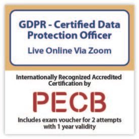 French - PECB GDPR - Certified Data Protection Officer (CDPO) - Live Online - 2 Exam Attempts Included