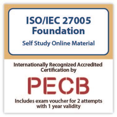 Czech - ISO/IEC 27005 Foundation – Self-study – 2 Exam Attempts Included. 1 ISO IEC 27005 Foundation