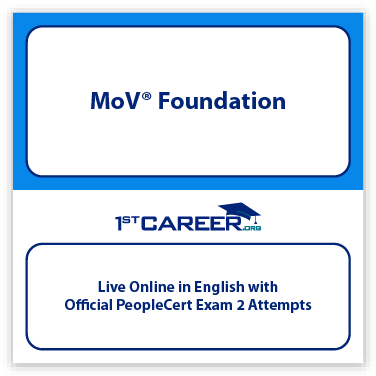 MoV® Foundation Live Online in English with Official PeopleCert