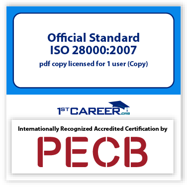 Official Standard ISO 28000:2007 pdf copy licensed for 1 user (Copy) - New Course Offer