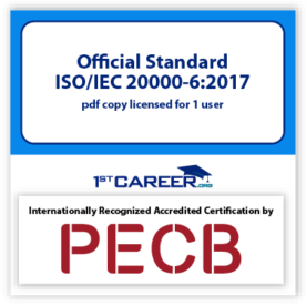 Official Standard ISO/IEC 20000-6:2017 pdf copy licensed for 1 user