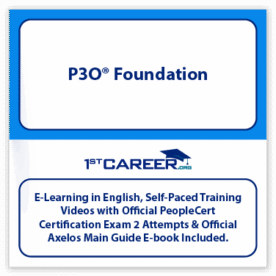P3O® Foundation E-learning Axelos, Self-Paced Training Videos with Official PeopleCert