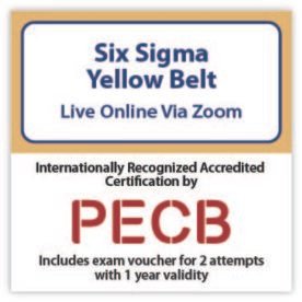 Lean Six Sigma – IASSC® Certified Yellow Belt™ ICYB™ Live Online in English.