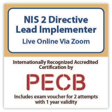 NIS 2 Directive Lead Implementer Live Online in English - New Course Offer