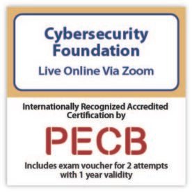 ISO/IEC Cybersecurity Foundation Live Online English – 2 Exam Attempts Included