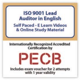 ISO 9001 Lead Auditor (eLearning) - English - 2 PECB Exam Attempts Included