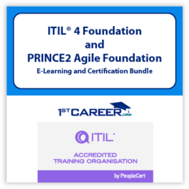 ITIL4 Foundation and PRINCE2 Agile Foundation E-Learning and Certification Bundle