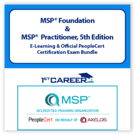 MSP® Foundation and Practitioner, 5th Edition E-Learning and Official PeopleCert Certification Exam Bundle. Course code: MSPFNDPR-E-2