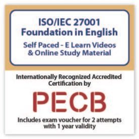 ISO/IEC 27001:2022 Foundation eLearning Course | Includes PECB Certification, 2 Exams attempts.