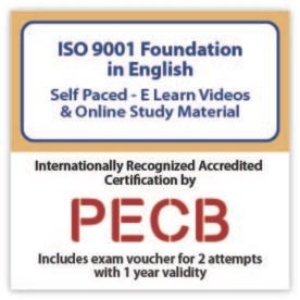 ISO 9001 Foundation – E-Learning  – English – 2 Exam Attempts Included