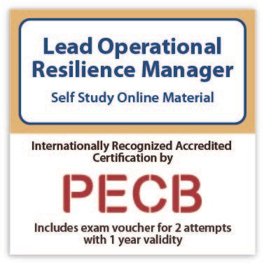 Lead Operational Resilience Manager Self-study with 2 Exam Attempts Included