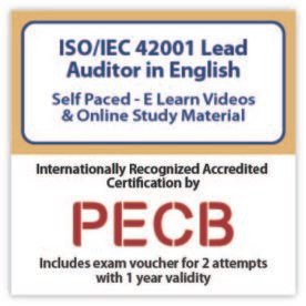 ISO/IEC 42001 Lead Auditor eLearning Course | Includes PECB Certification, 2 Exams attempts.