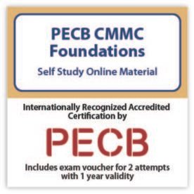 PECB CMMC Foundation - Self-study – English – 2 Exam Attempts Included