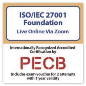 French - ISO/IEC 27001:2022 Foundation Live online Course | Includes PECB Certification, 2 Exams attempts.