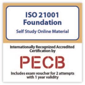 ISO/IEC 21001 Foundation Self-study with PECB Exam 2 Attempts Included.