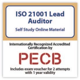 ISO/IEC 21001 Lead Auditor Self-study with PECB Exam 2 Attempts Included.