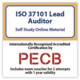 ISO 37101 Lead Auditor Self-study with PECB Exam 2 Attempts Included.