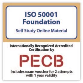 ISO 50001 Foundation Self Study with PECB Exam 2 attempt included